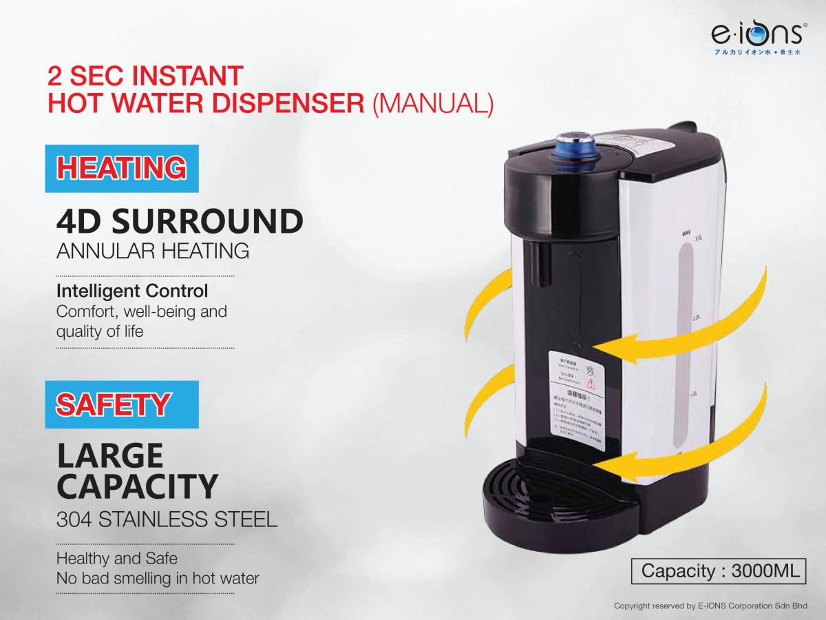 instant hot water dispenser for kitchen sink